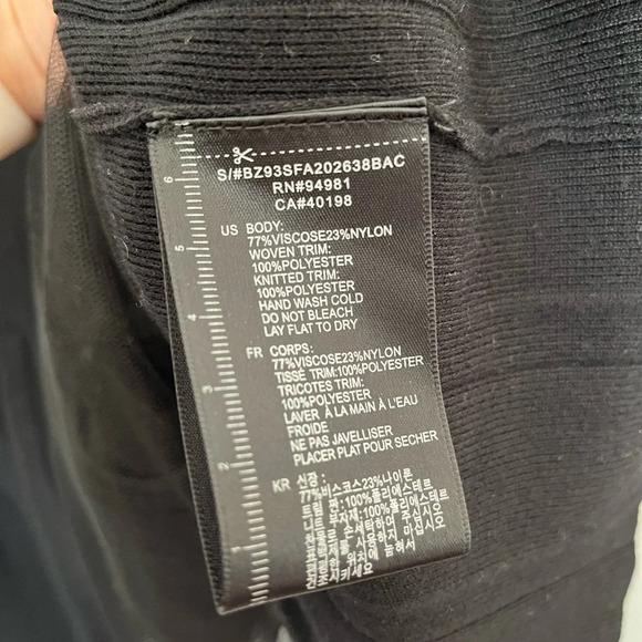 Twelve by twelve Black Ruffled Zip-Up Cardigan size XS - Picture 4 of 5